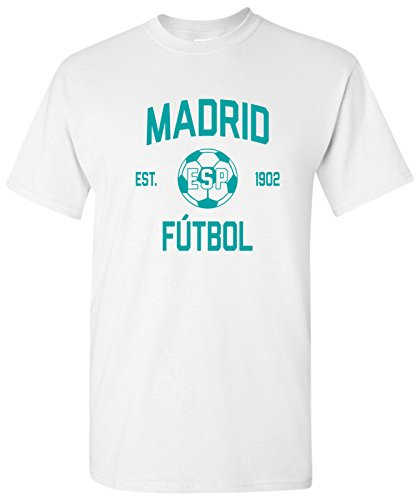World Classic Soccer Football Arch Cup T Shirt, Madrid Home White, 3XL