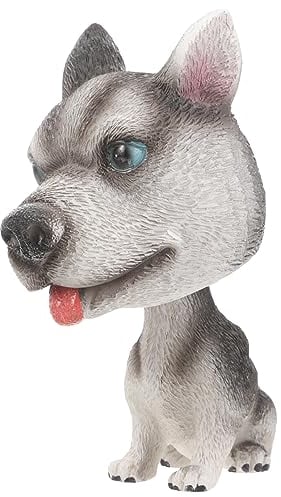 VOSAREA Wackelkopf Hund Wackelfiguren für Auto Armaturenbrett Dekoration (Schlittenhund)