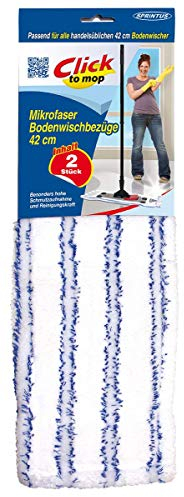 Sprintus Ersatzbezug 42 cm für Click to Mop im 2er Set