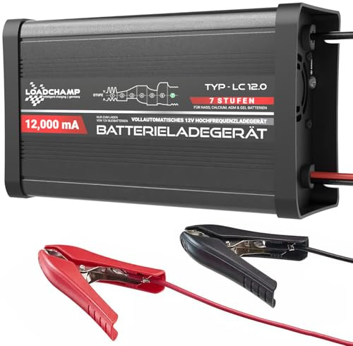 Loadchamp Automatik Batterie Akku Ladegerät 12A 12V Batterieladegerät Batterielader
