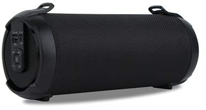 NGS Altavoz Portátil Inalámbrico Roller Tempo Black de 20W-Compatible con Tecnología Bluetooth 5.0 Y TWS -USB-SD-AUX IN. 7horas de Autonomia al 50%