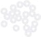 sourcing map Silicone O-Rings, 4.5mm OD 1.5mm ID 1.5mm Width VMQ Seal Gasket for Compressor Valves Pipe Repair, White, Pack of 20