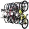 StoreYourBoard BLAT 8 Wall Storage Rack, 2 Pack for Garage, Heavy Duty Powder Coated Industrial Steel, Wall Mounted for Multiple Bicycles, Mountain and Road Bikes