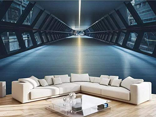 Tapete 3D Wandbild Erweiterter Tunnel Fototapete 3D Effekt Vliestapete Wohnzimmer Wanddeko