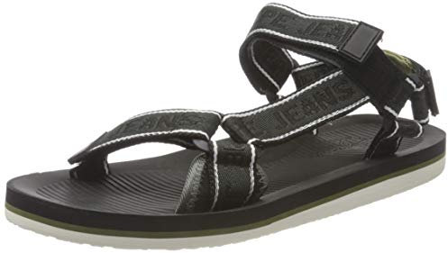 Pepe Jeans London Homme South Beach Treck Sandal, 999BLACK, 41 EU
