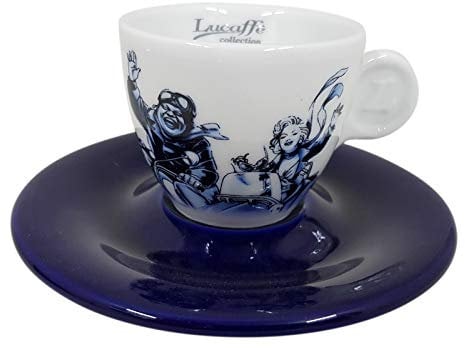 Lucaffe Espressotasse Blucaffe mit Unterteller