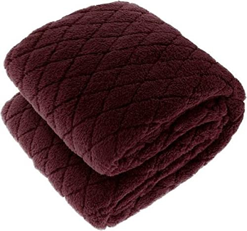 Unique Living Ezra - Plaid - Fleece - 150x200 cm - Tawny Port