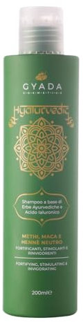 GYADA COSMETICS, hyalurvedisches stärkendes Shampoo, wirkt Frizz entgegen, für feines und schwaches Haar, 200 ml