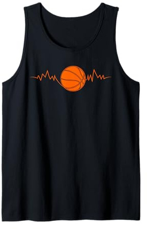 Basketball Heartbeat Streetball pour Joueur de Basket-Ball Débardeur