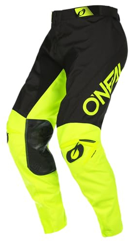 O'NEAL | Motocross-Hose | Enduro Motorrad | Strapazierfähige Denierstoffe, Mit großer Bewegungsfreiheit, Athletische Passform | Pants Mayhem Hexx V.22 | Erwachsene | Schwarz Gelb | Größe 28/44