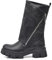 IF Fashion Scarpe Stivali da Donna Al Polpaccio Largo Biker Motociclista Con Zip Platform Anfibi 881 Nero N.37