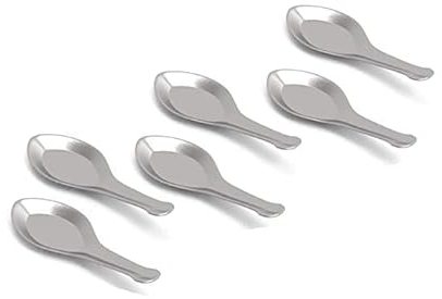 Small Masala Dabba Spoons x 6 Indian Spice Container Spoons Canister TIN Spoon Spices and Herbs