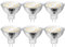 UYHGO MR16 GU 5.3 LED Warmweiß 5W, Nicht Dimmbar, Φ50mm Glas mit Schutzglas, (ersetzt 50Watt Halogen Lampen), 120° 12V AC/DC Strahler - 6er Set