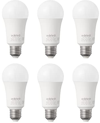 EDISHINE E27 LED Lampe Warmweiß, Classic LED Glühbirne mit E27-Sockel, A60 Edison Birne, 1521 Lumen, 14W ersetzt 60W Glühlampe, 2700K Warmweiß Leuchtmittel, nicht dimmbar, 6er-Pack