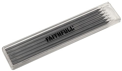 Faithfull Black Pencil Marking Refill Pack, 6 Piece, One Size, Multi Colour