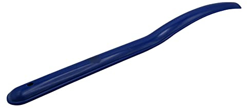 Long Handled Horse Sweat Scraper Blue (Plastic Grooming Tool Red Blue Black)