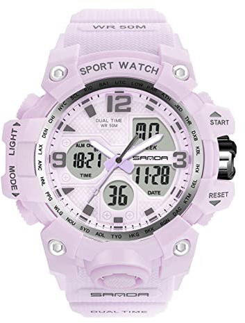 rorios Damen Uhren Digital Quarz Armbanduhren Wasserdicht Sportuhr Militär Uhren mit Alarm Timer Elektronische Multifunktions Uhr für Damen