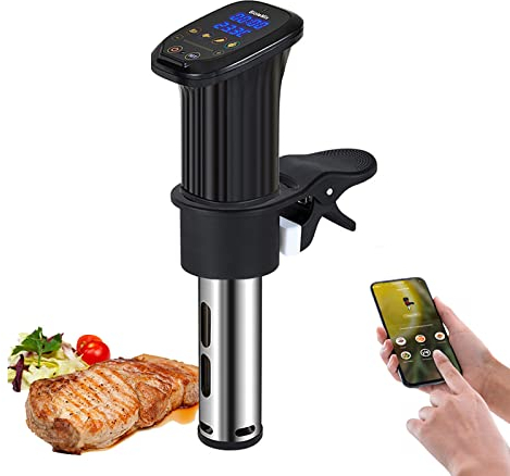 1200W STANDARD Sous Vide Machine, Wi-Fi App Control Sous Vide Cooker, Ultra-Quiet Immersion Circulator with LED Touch Display, Digital Timer, & Temperature Control for Kitchen