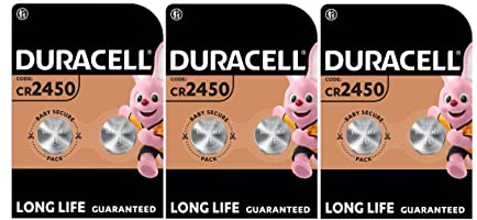 6X Duracell Cr 2450 Lithium (3 Blister Da 2 Batterie) 6 Pile