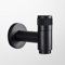 Robinet Lave Main Eau Froide Murale Noir Acier Inoxydable Robinet Mural-Court