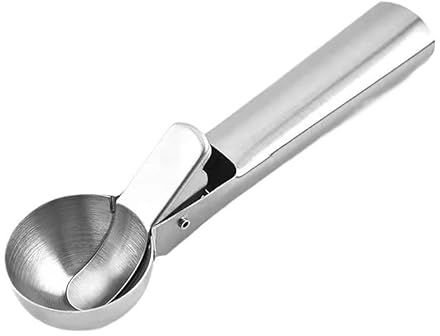 GUYANA Ice Cream Scoop Ice Cream Spoon, Stainless Steel Ice Cream Excavator, Fruit Ice Cream Ball Machine Melon Baller (Color : L)
