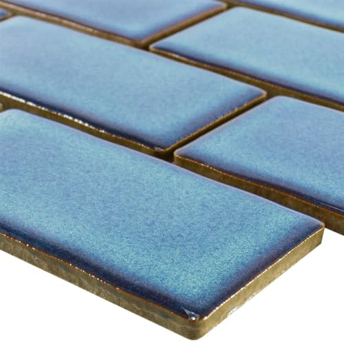 Keramik Mosaik Fliesen Florenz Handgemacht Blau