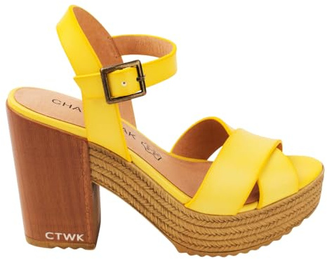 CHATTAWAK Damen 11hortenseyy39 Schuhe mit Rollen, gelb, 39 EU