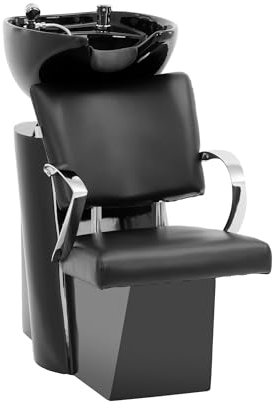 physa PHYSA ACERRA Friseurwaschplatz neigbar mit Mischbatterie, Schlauch und Brause Waschplatz Friseurwaschbecken Waschsessel Rückwärtswaschbecken