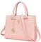 Miss Lulu Handtaschen für Damen, Schicke V-Stepp Frauen Henkeltaschen mit Goldenen Beschlägen, Große PU-Ledertasche für Arbeit, Schule, Reisen (Rosa)
