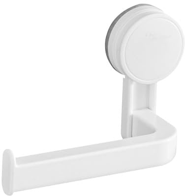 Generic Suction Toilet Roll Holder - Stick Toilet Roll Holder with Suction Cup | Wall Mounted Toilet Paper Holder | Multi-Purpose Tissue Roll Holder for Bathroom, Kitchen, Bedroom