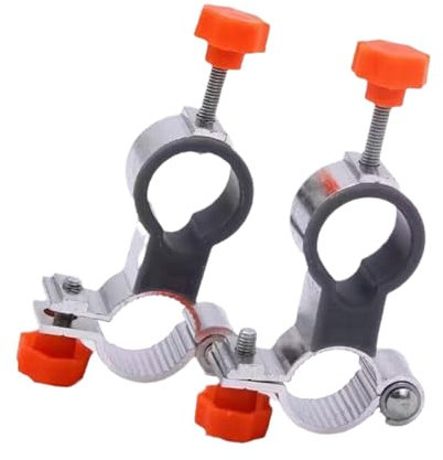 Nkmujil Soporte de abrazadera ajustable para paraguas, clip de aluminio para paraguas, soporte para paraguas de silla al aire libre, abrazadera de paraguas de calidad, 2 clips de paraguas de aleación