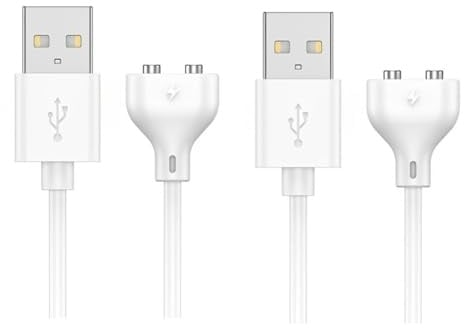 2 Magnetische USB-DC-Ladekabel, 0,8 M Ladekabel für Massagegerät, Elektrische Zahnbürsten, Gesichtsreiniger