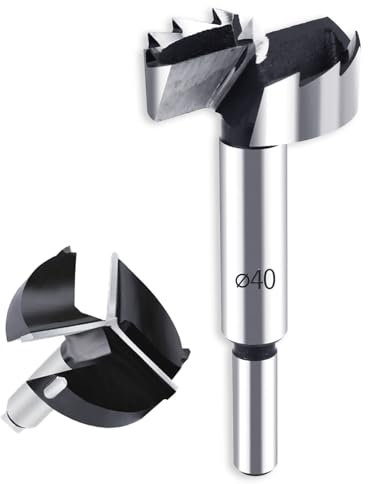 Broca Forstner profesional de 22 mm, broca Forstner, broca multidiente para madera de acero con alto contenido de carbono, broca Forstner de acero de tungsteno para madera, accesorios para carpintería