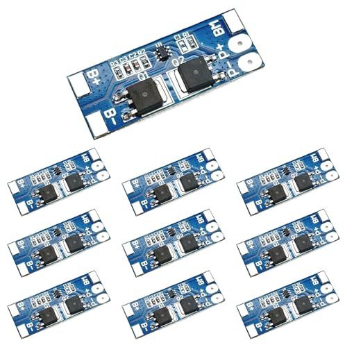 10 pcs 2S 7,4 V Lithium-Batterieschutz-Board-Modul，8.4V,8A BMS PCM Ladeentladungsschutz Board für Li-Ion-Akku 18650