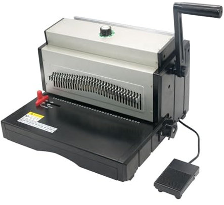 Bindemaschine, ET8707 A3 A4 14,3mm Draht 3:1 Elektrische Stanz Bindemaschine Locher Maschine Einstellbare Puncher Papier Punch A5,Bürobedarf
