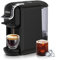 CAFELFFE 4-in-1-Kapsel kaffeemaschine MK603, Heiß-/Kaltbrüh, 19 Bar, für Nec* Original-, DG*-, ESE-Pads und Kaffeepulver, Erp2-Energiesparmodell, 0,6-l-Wassertank, geeignet für die Familie, Schwarz