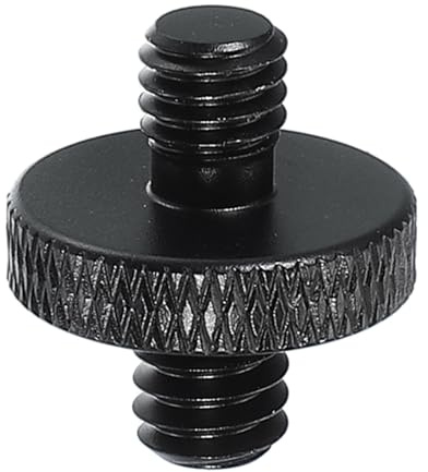 PATIKIL Adaptador de Tornillo de Trípode 1/4 Macho a M6 Macho, Conectores de Tuerca de Trípode Tornillo de Montaje de Cámara Convertidor de Doble Cabeza de Cámara