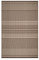 oKu-Tex In- & Outdoor Teppich UV-resistenter Teppich für draußen und drinnen gestreift Zick Zack, Veranda, Küche, Bad Sisaloptik beige braun, 120 x 170 cm