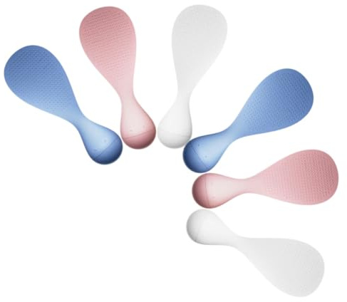 Zerodeko 6 Cucharas De Arroz Antiadherentes Espátula De Arroz Vertical Pala Para Olla Arrocera Utensilio De Arroz Vertical Pala Para Arroz Vertical Piezas Para Olla Arrocera Cuchara