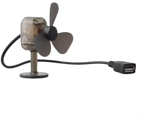 FACULX Caricatore USB alimentato a vento, mini generatore eolico portatile, 5 W, banca di potenza esterna con luce d'atmosfera per ciclismo, campeggio, viaggi