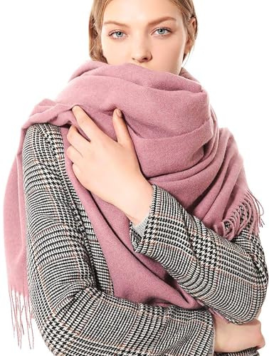 Leisofter Écharpe Femmes Élégant Cachemire Foulards Pashmina Pour Automne Hiver Écharpea Chaud de Grande Taille, 200 * 70 cm