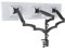 HFTEK - Monitorarm - Triple - Halterung Halter Tischhalterung für 3 Bildschirme von 15 - 27 Zoll mit VESA 75/100 (FY138DB)