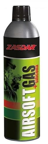 Outletdel ocio Botella Gas + Siliconas de 750 ml para Pistolas de Airsoft Que Funcionan por Gas + Funda. 16240/23054