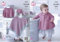 King Cole 5343 Strickmuster Baby Matinee Jacke, Mütze, Stiefel und Decke aus Finesse Cotton Silk DK