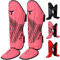 Mytra Fusion Adult Shin Pad, Shin Protector, Shin Guard for Boxing, MMA, Muay Thai, & Martial Arts Training (Pink, S/M)