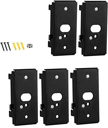 Bedycoon Lot de 5 supports de montage mural de rechange compatibles avec Bose SlideConnect WB-50 – Noir (UFS-20), Lifestyle 525 535 III, Lifestyle 600, Soundtouch 300 Soundtouch 520, CineMate 520