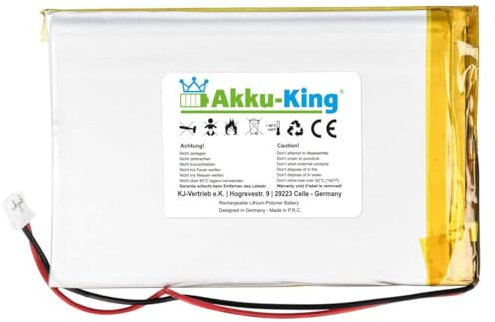 Akku-King Lithium Polymer Akku - 3.7V 4000mAh - 90 x 60 x 6mm, Steckertyp:JST-PH 2.0mm