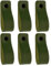 Brute Strength - Ledergriffe für Möbel - Olivgrün - 6 Stück - 16,5 x 2,5 cm - Schrankgriff, Türgriff für Küche, Bad, Schränke, Kommode, Holz
