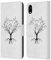 Head Case Designs Offiziell Zugelassen Haroulita Baum des Lebens Schwarz und Weiss 3 Leder Brieftaschen Handyhülle Hülle Huelle kompatibel mit Apple iPhone XR
