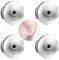 Silber 925 Ohrring Ohrstecker Verschluss, 2 Paare Ohrstopper Ohrring Hypoallergen Ohrmuschelheber Ohrringe Lifter Rücken Ohrring Stopper Ohrringheber Sicher Ohrstecker Heber